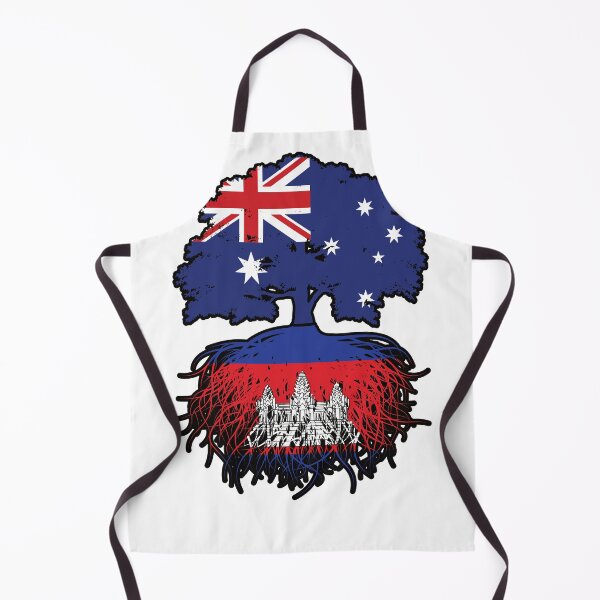 Item preview, Cambodia Cambodian Australian Australia Tree Roots Flag designed and sold by FlagX.