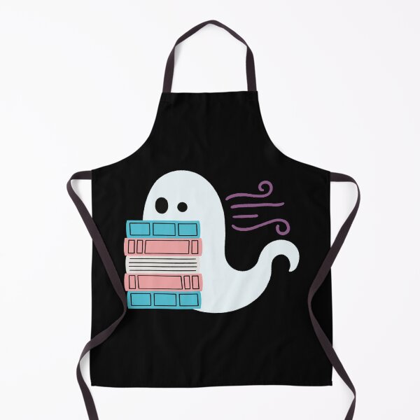 Item preview, trans pride book ghost reading designed and sold by DesignsByAND.