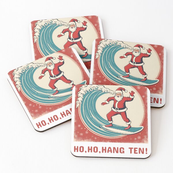Item preview, Ho, Ho, hang ten Santa.  designed and sold by NicMacTees.