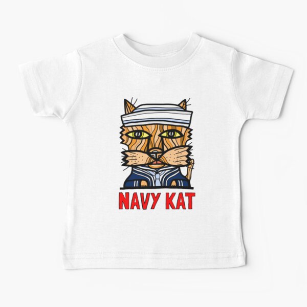 "Navy Kat" Baby T-Shirt