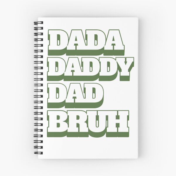 Item preview, dada,daddy,dad,bruh in army green Stickers and more designed and sold by CRandRRstickers.