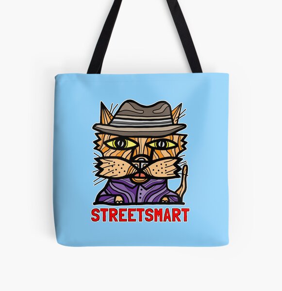 "StreetSmart" All Over Print Tote Bag