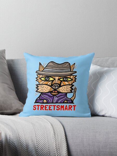 "StreetSmart" Throw Pillow