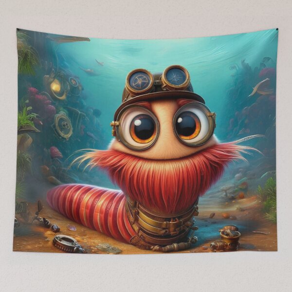 Item preview, Steampunk Bearded Fireworm designed and sold by Sillytoe.