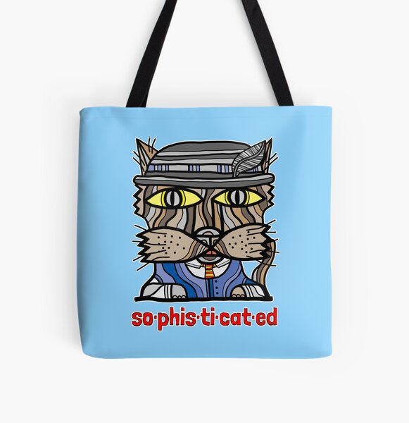 "so-phis-ti-cat-ed" All Over Print Tote Bag