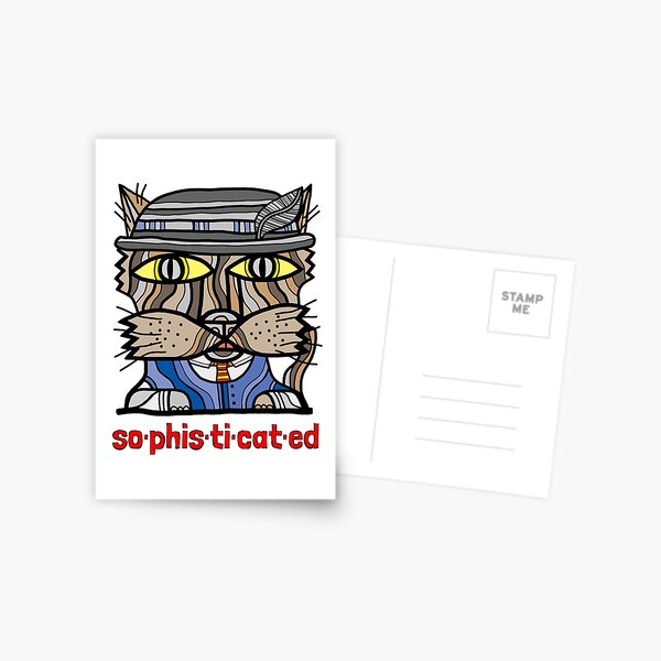 "so-phis-ti-cat-ed" Postcard