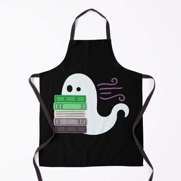 Item preview, aromantic pride book ghost reading designed and sold by DesignsByAND.