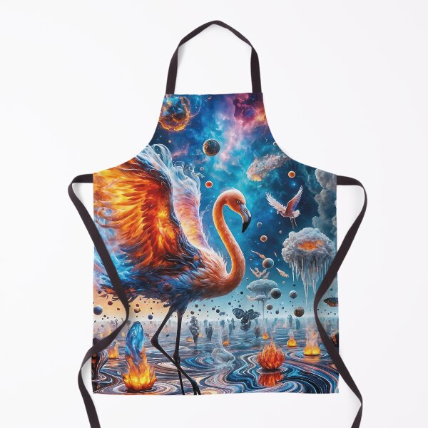 Item preview, Flamingo of Liquid Fire in a Chaotic Sky designed and sold by koreatvtea.