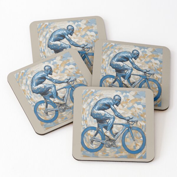 Item preview, "Racing Cyclist in a Giant Gear Wheel" designed and sold by Artisticanvas.