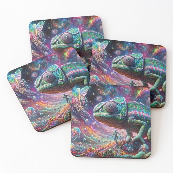 Item preview, Chameleon of Shifting Rainbows in a Dreamlike Void designed and sold by koreatvtea.