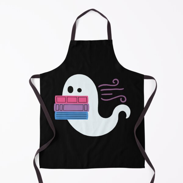 Item preview, bisexual pride book ghost reading designed and sold by DesignsByAND.