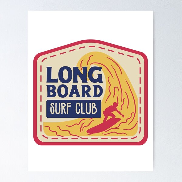 Item preview, Classic longboard surf club designed and sold by NicMacTees.