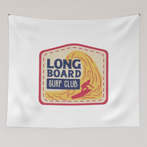 Artikelvorschau, Klassischer Longboard-Surfclub entworfen und verkauft von NicMacTees.
