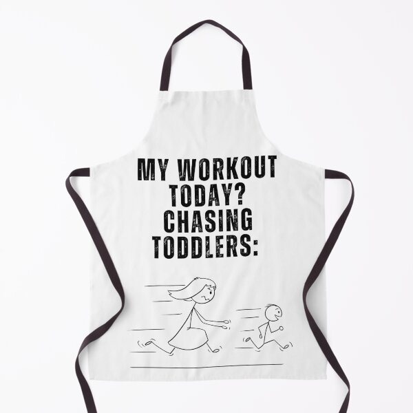 Item preview, Funny Parenthood T-Shirt "My workout today? Chasing toddlers" designed and sold by TeesForTease.