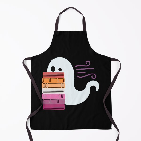 Item preview, sapphic pride book ghost reading designed and sold by DesignsByAND.