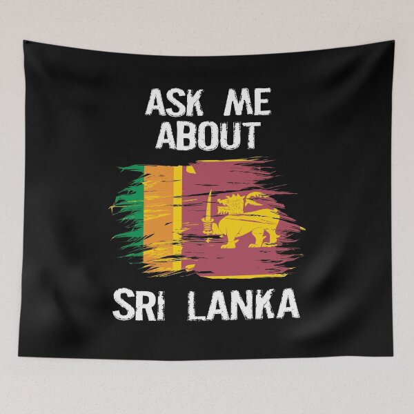 Item preview, Ask Me About Sri Lanka Ceylon Travel Lanka Flag designed and sold by Legit Hooligan.