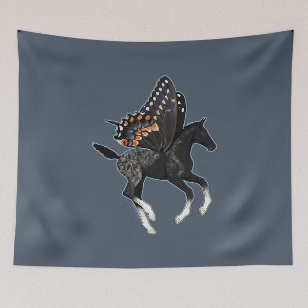Item preview, Cute Baby Horse Foal Butterfly Pegasus designed and sold by DappledMoon.