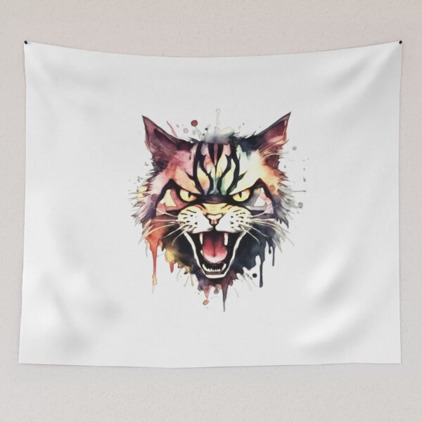 Artikelvorschau, T-Shirt mit lustigem sarkastischem Zitat „Angry Cat“ entworfen und verkauft von majidi1.