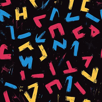 Artwork thumbnail, Abstract Message Pattern by Logic72