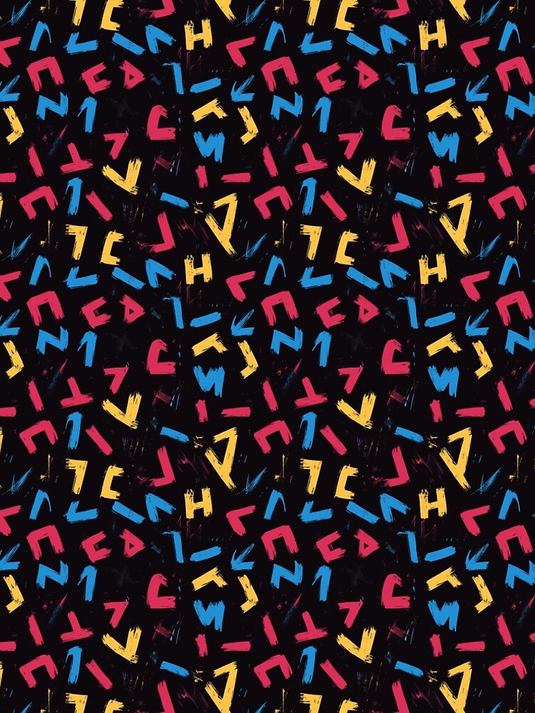 Thumbnail 5 of 5, A-Line Dress, Abstract Message Pattern designed and sold by Logic72.