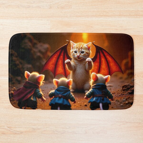 Item preview, In the Lair of the Dragon Kitten designed and sold by Lava Tigers Art.