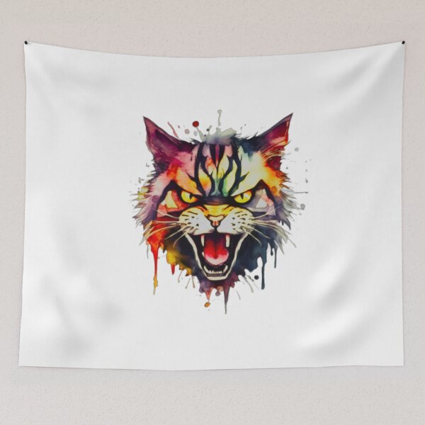 Artikelvorschau, Angry Cat - Lustiges T-Shirt mit sarkastischem Zitat und Grafik, Angry Cat Designs, Cool Creatures Apparel entworfen und verkauft von majidi1.