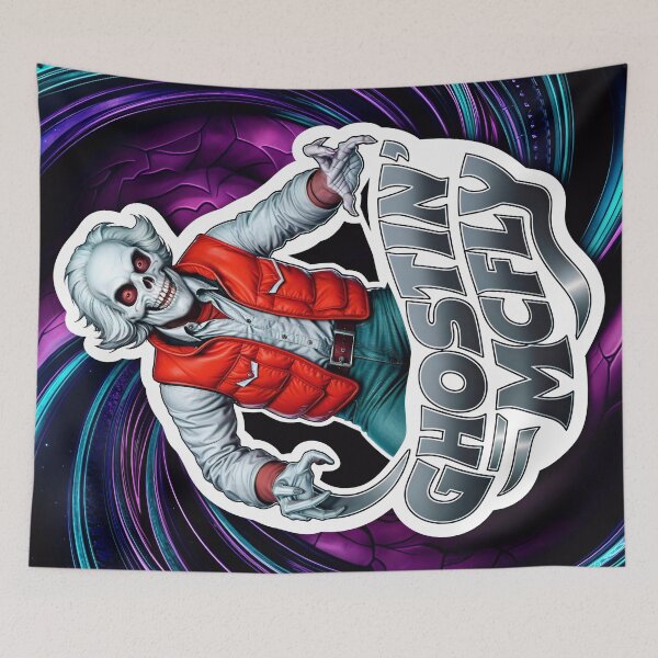Item preview, Funny Ghostin McFly Halloween Ghost designed and sold by TheArtOfPat.