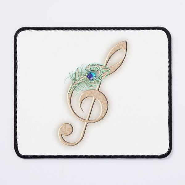 Item preview, Treble Clef With Feather designed and sold by m2inspiration.