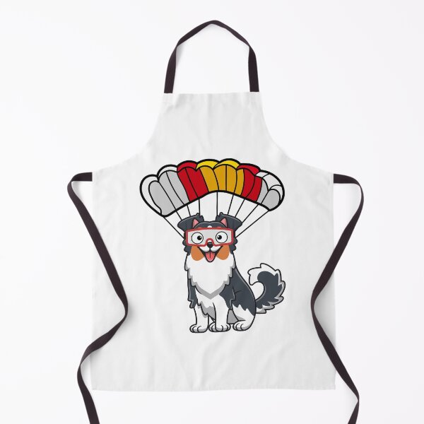 Item preview, Happy collie dog has a parachute designed and sold by Pet Station.