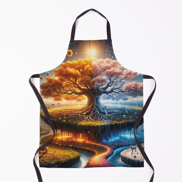 Item preview, Colossal Tree on Floating Island with Four Seasons designed and sold by koreatvtea.