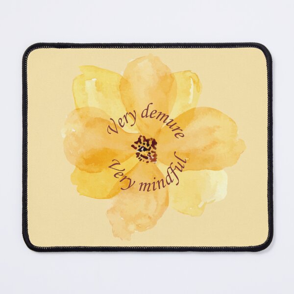 Item preview, Very Demure, Very Mindful Yellow Watercolor Flower designed and sold by MoonlitMystic.