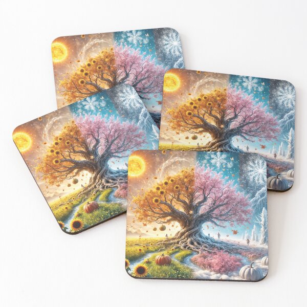 Item preview, Tree Through Four Seasons in Split designed and sold by koreatvtea.