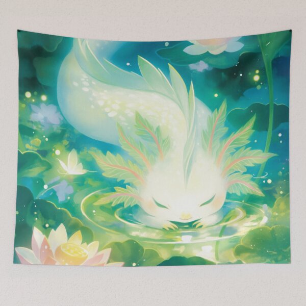 Item preview, Axolotl Floral Oasis designed and sold by AshiraCreations.