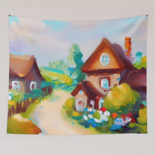 Item preview, Sunrise in the Enchanted Hamlet designed and sold by Donkey's Salad.