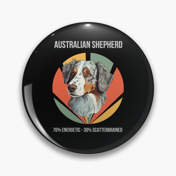 Item preview, 70% Energetic, 50% Scatterbrained - Australian Shepherd designed and sold by Numbers-Art.