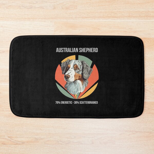 Item preview, 70% Energetic, 50% Scatterbrained - Australian Shepherd designed and sold by Numbers-Art.