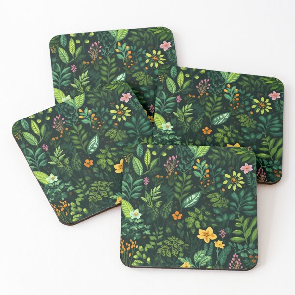Aperçu de l'œuvre Motif de feuillage et de fleurs créée et vendue par Tech Tones.