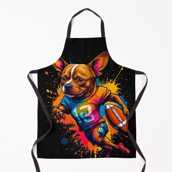 Item preview, Pitbull dog playing american football designed and sold by Furrifico.