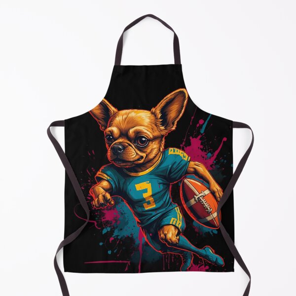 Item preview, Chihuahua dog playing american football designed and sold by Furrifico.