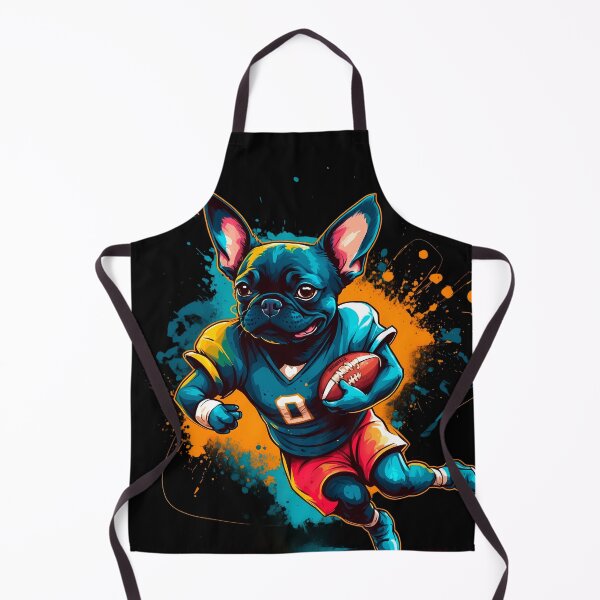 Item preview, French  Bulldog playing american football designed and sold by Furrifico.
