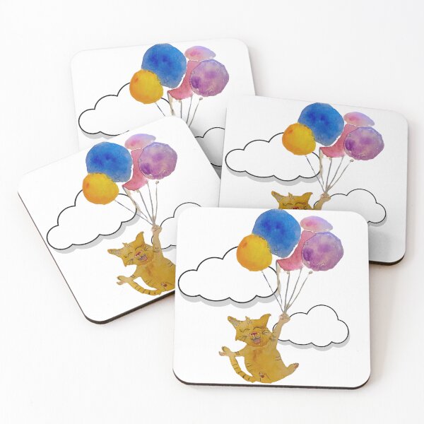 Item preview, Balloon kitty in the sky  designed and sold by Alicia Perrelli.