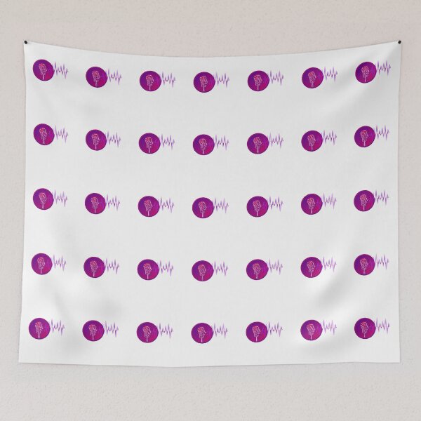 Item preview, A Microphone & Sound Waves   designed and sold by BrightrDayMusicArt.