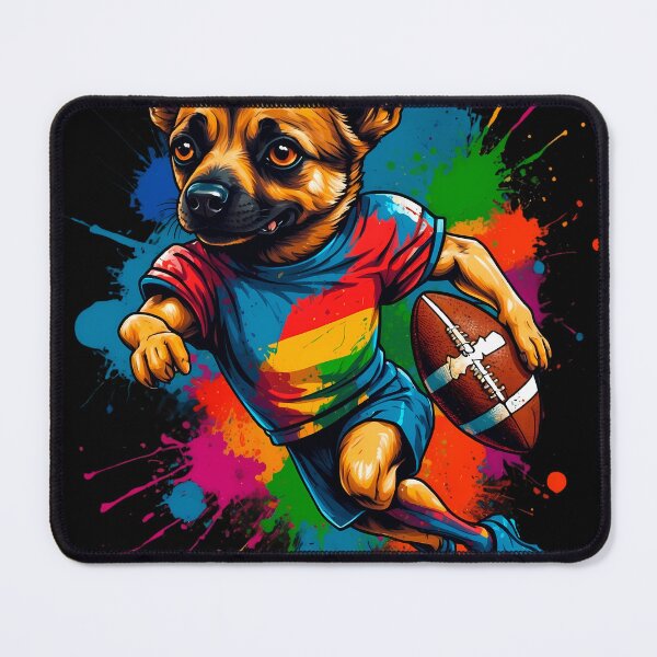 Item preview, German Sheppard dog playing american football designed and sold by Furrifico.