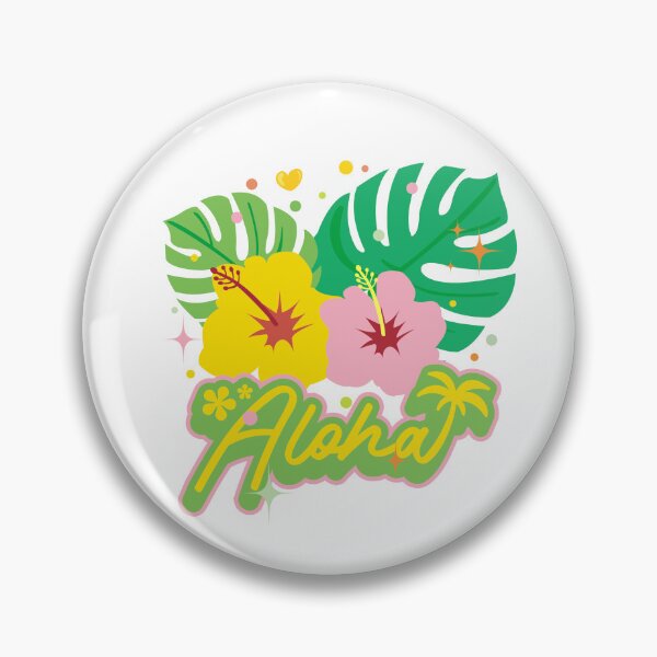 Item preview, Hawaii State Hibiscus Flower Aloha Colorful T-shirt Sticker designed and sold by ThinkNature!.