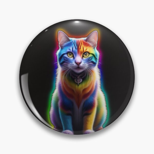 Item preview, rainbowed KittyKat designed and sold by LevonsCrazyArt.