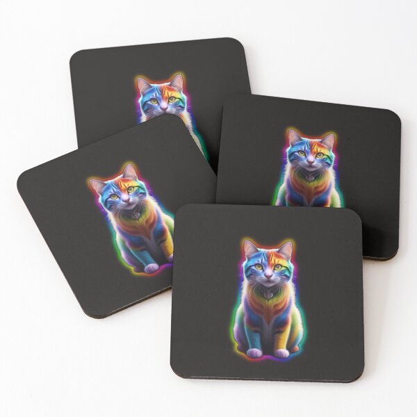 Item preview, rainbowed KittyKat designed and sold by LevonsCrazyArt.