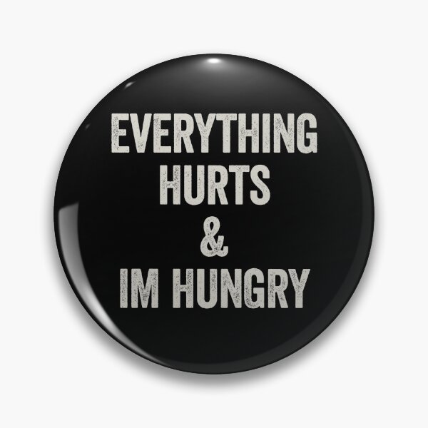 Item preview, Everything Hurts & I'm Hungry - Runner Marathon & Workout Funny Saying designed and sold by kevzadevinca.