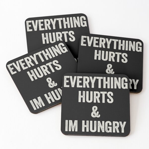 Item preview, Everything Hurts & I'm Hungry - Runner Marathon & Workout Funny Saying designed and sold by kevzadevinca.