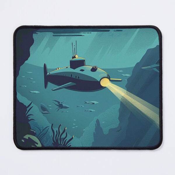 Item preview, Retro Space Poster Hidden Sea of Ganymede designed and sold by Lizzy Fern Studios.