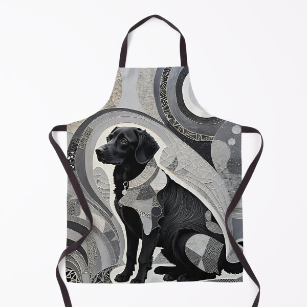 Item preview, Dog Black and White Abstract Vintage Zentangle Art designed and sold by Witty Shirts.